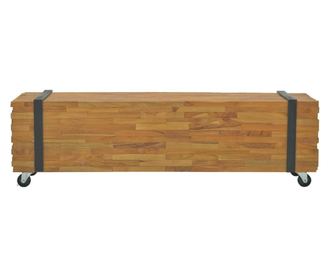 TV stalak 110 x 30 x 32,5 cm od masivne tikovine
