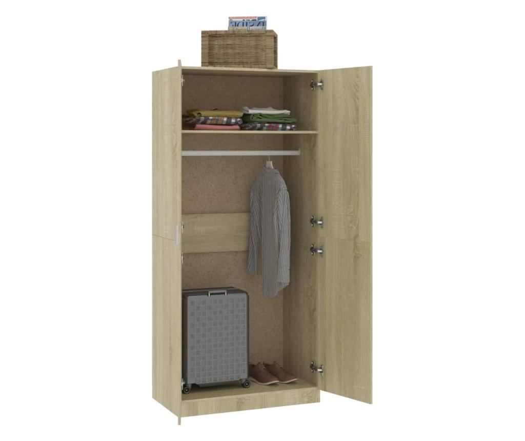 Гардероб, дъб сонома, 90x52x200 см, ПДЧ - 10