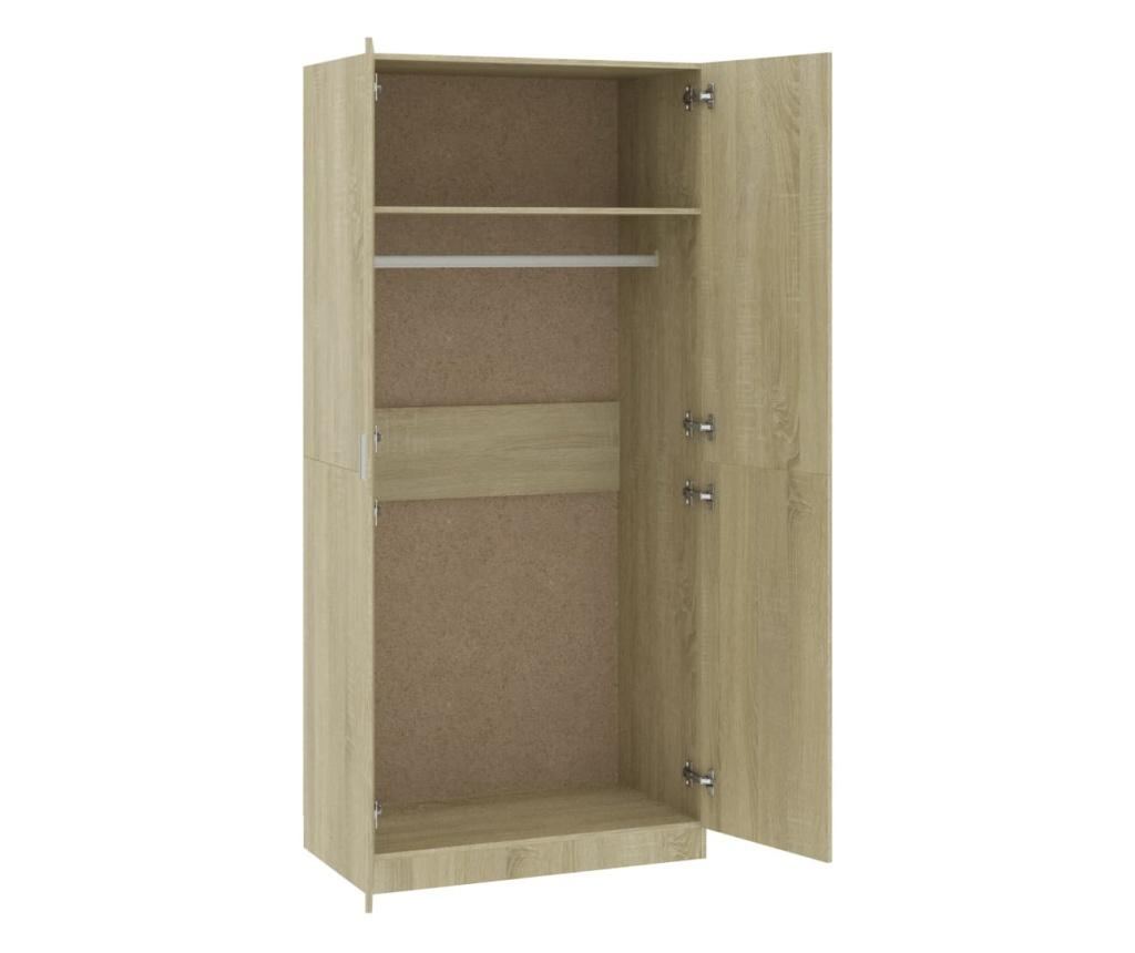 Гардероб, дъб сонома, 90x52x200 см, ПДЧ - 12