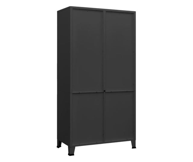 Industrijski ormar crni 90 x 50 x 180 cm metalni