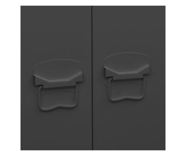 Industrijski ormar crni 90 x 50 x 180 cm metalni