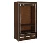 282458 Wardrobe Brown 87x49x159 cm Fabric