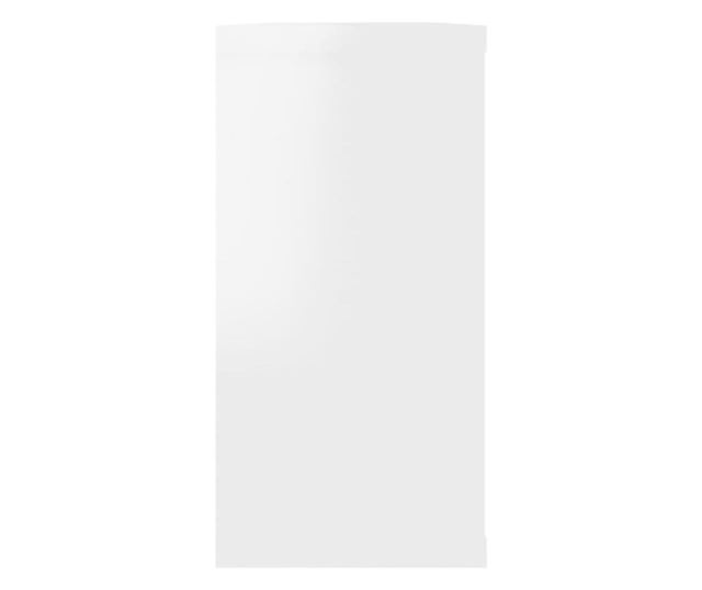 2 db magasfényű fehér forgácslap fali kockapolc 100x15x30 cm