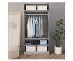 Ormar siva boja betona 100 x 50 x 200 cm od iverice