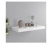 fehér MDF lebegő fali polc 50 x 23 x 3,8 cm