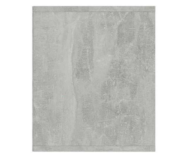 betonszürke könyv-/TV-szekrény 143 x 30 x 36 cm