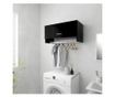 Ormar crni 70 x 32,5 x 35 cm od iverice