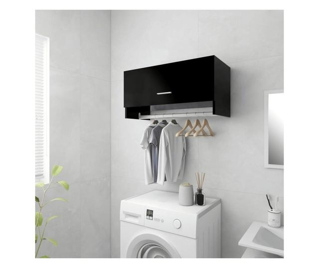 Ormar crni 70 x 32,5 x 35 cm od iverice