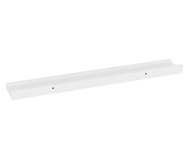4 db fehér fali polc 60 x 9 x 3 cm