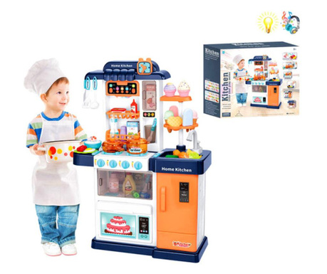 Bucătărie de copii cu aburi, apă curentă și produse care își schimbă culoarea EmonaMall - Cod W4361
