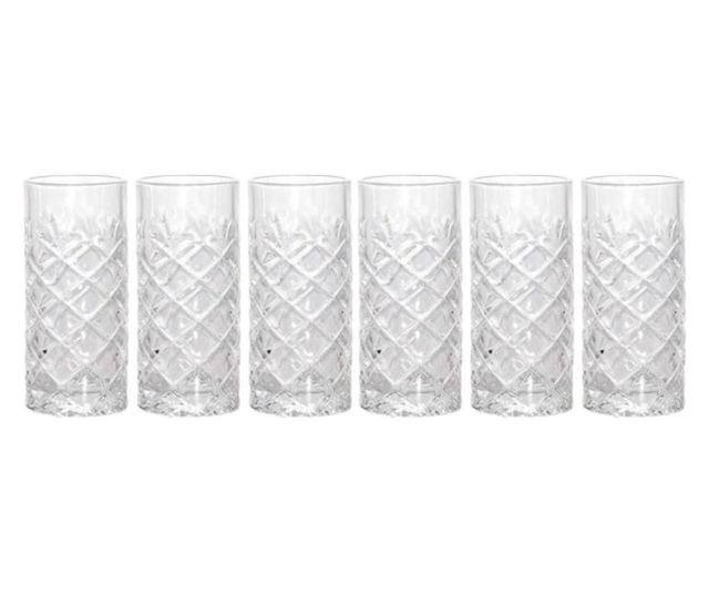 6 darabos készlet Koopman-Excellent Houseware vizespoharak, üveg, átlátszó