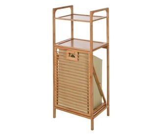Koopman-Fürdőszoba megoldások fürdőszobai polc, bambusz, 40x30x95 cm, barna