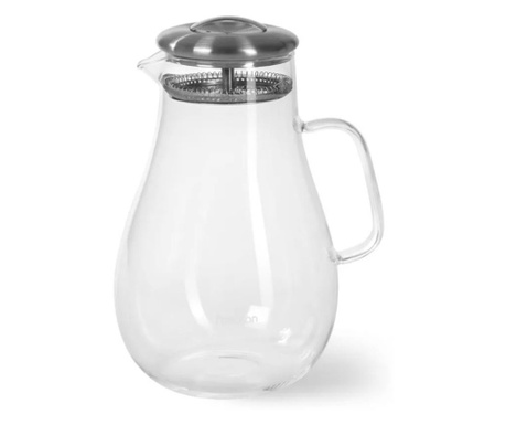 Fissman-Jug bögre, boroszilikát üveg, 14,5x21,5 cm, átlátszó