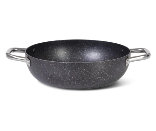 Tigaie wok Fissman-Promo, aluminiu, 26x7.8 cm, negru