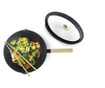 Ibili-Luxe patelnia wok, aluminium, 30x8,5-12 cm, czarny/brązowy