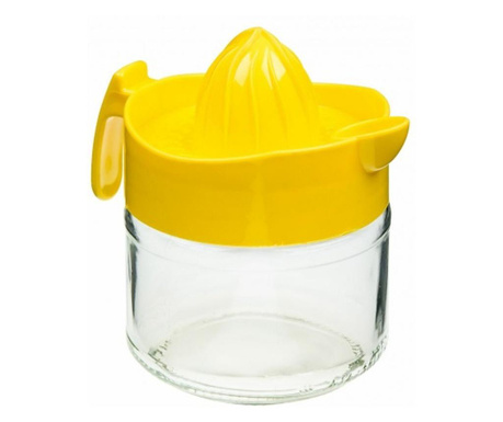 Koopman Excellent Houseware citrusfacsaró, üveg, 37.3x37x31 cm, átlátszó/sárga