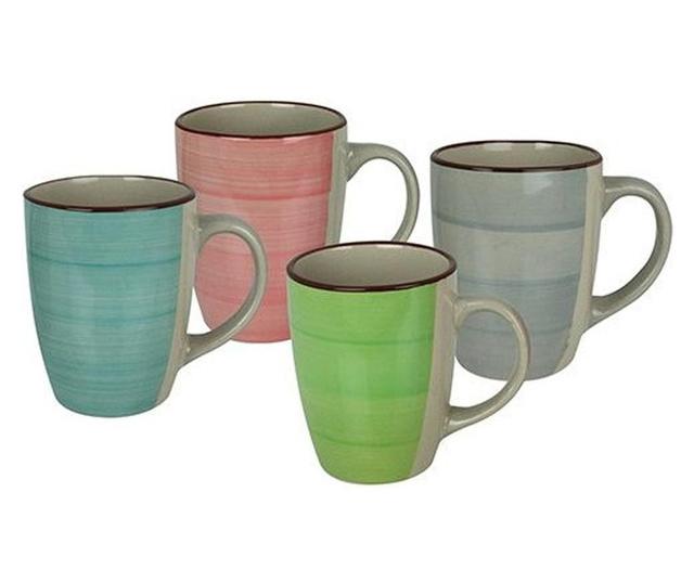 Set 4 cani Koopman, ceramica,  cm, multicolor