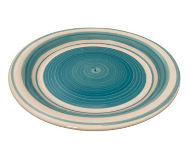Set vesela 16 piese Koopman Excellent Houseware-Roma, ceramica, alb/albastru