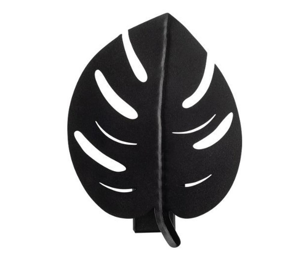Črna stenska svetilka Leaf - 2
