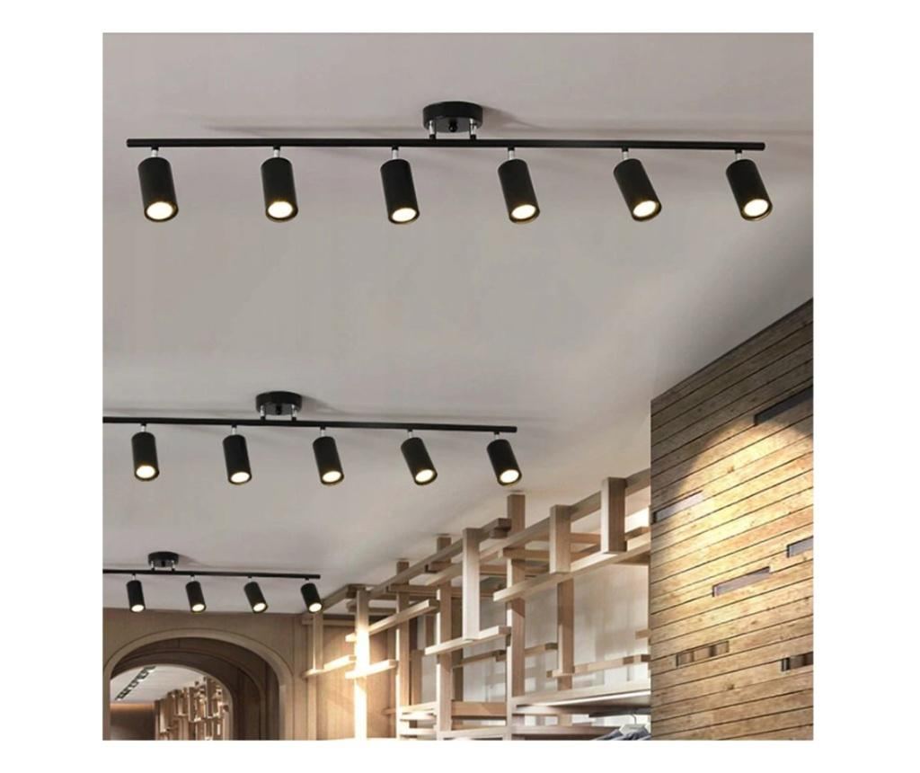Lampa spot bardo negru 6 x gu10 35w 120 x 5 x 10.5cm - 2