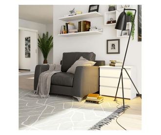Noptiera nocna cl3 alb cu 3 sertare 60cm
