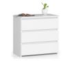 Noptiera nocna cl3 alb cu 3 sertare 60cm