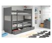 Двуетажно детско легло, сиво INTERBEDS RICO 196 X 87см