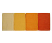 Rainbow Yellow 4 db Fürdőszobai törölköző 70x140 cm