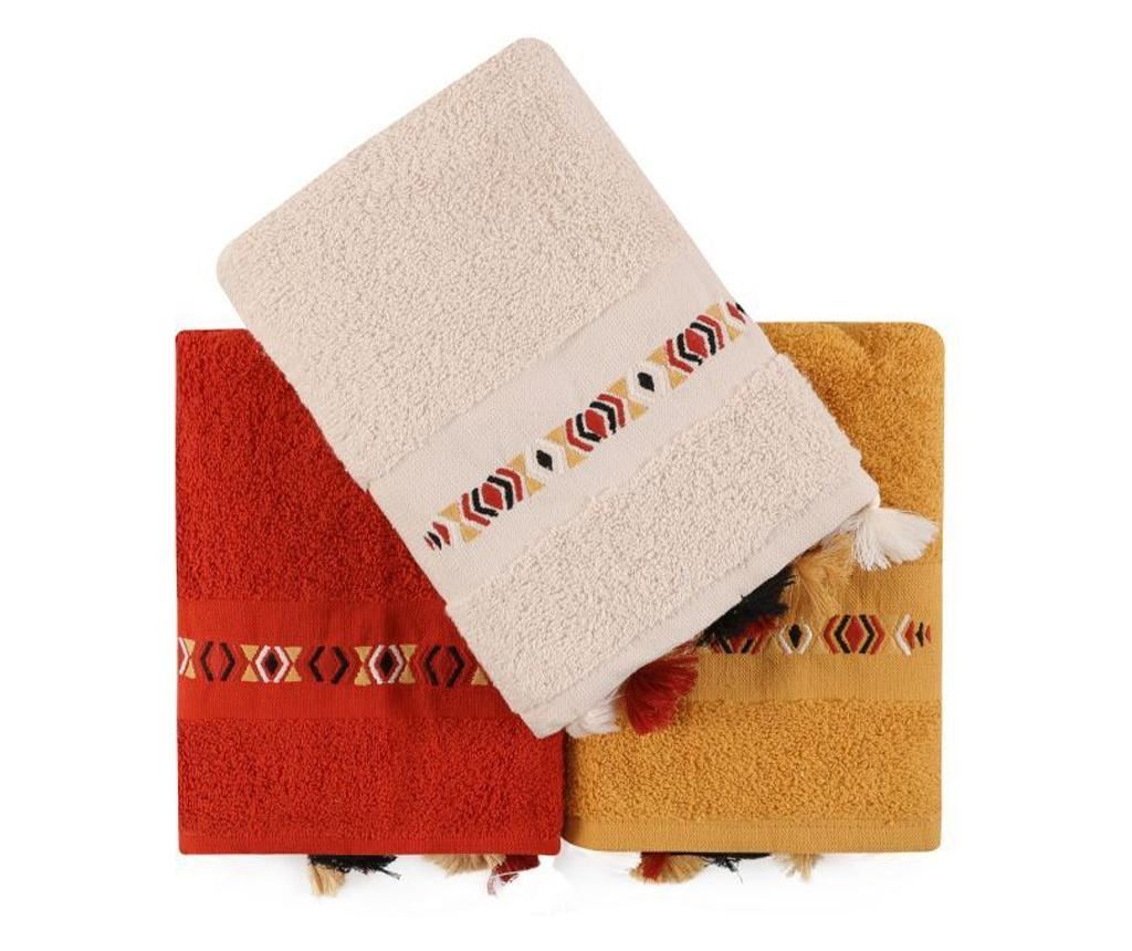 Set ručnika za ruke Cotton Box, Asorti, pamuk, 400 gr/m², raznobojna - 6