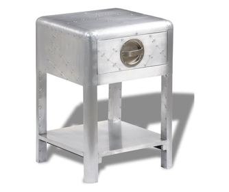 Letalska odstavna mizica z 1 predalom starinski letalski stil