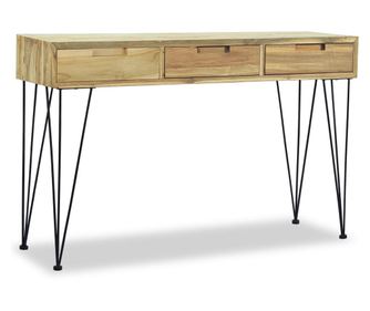 Odkládací stolek, masivní teak, 120x35x76 cm