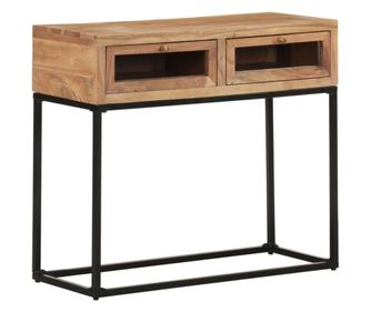 Masa consola, 90x35x76 cm, lemn masiv de acacia