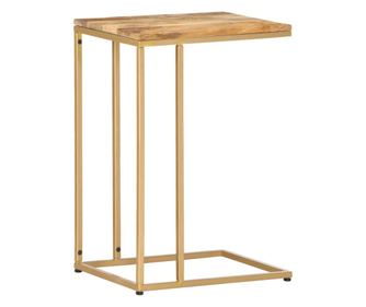 Dohányzóasztal, 35x45x65 cm, tömör mangófa