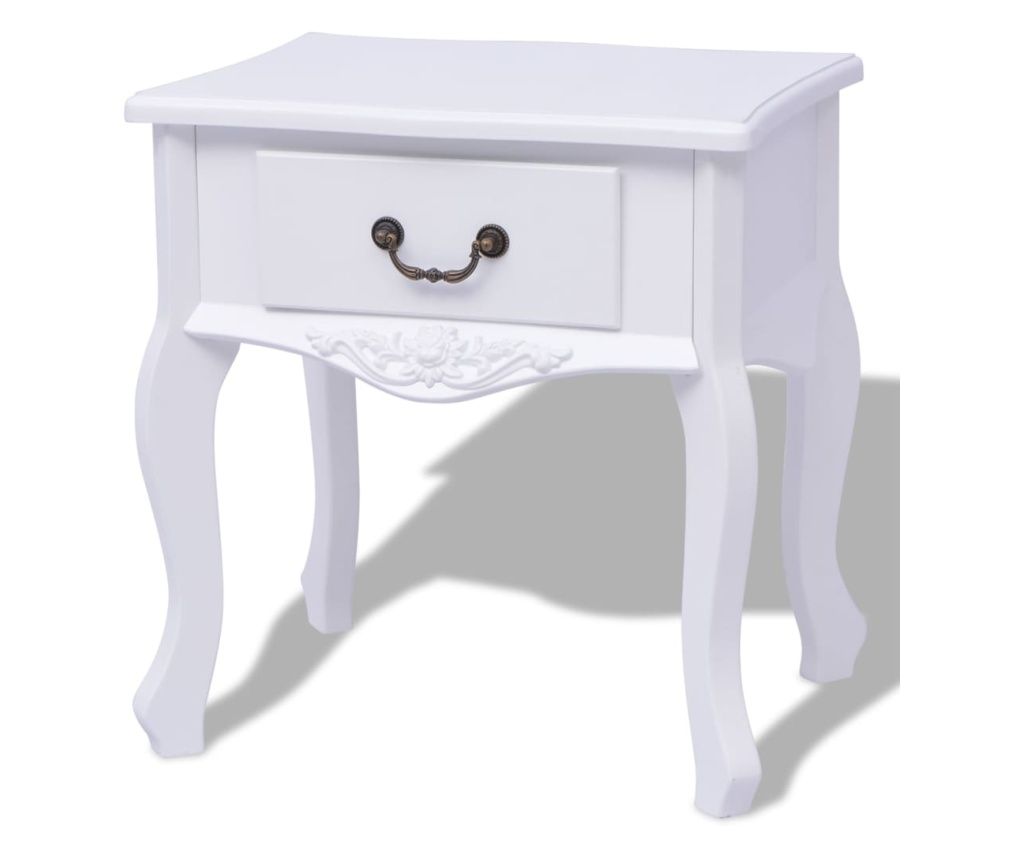 Noćni Ormarić MDF Bijela boja 