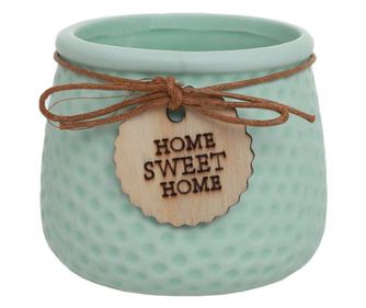 Ghiveci flori ceramic PAMI, FG1021-189, 8.7x7.5 cm Verde