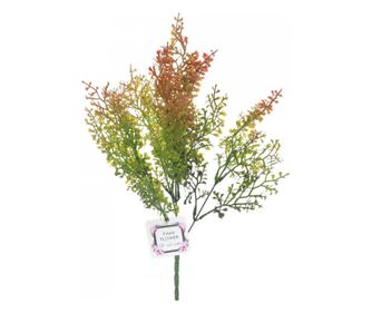 Frunze decor artificiale, PAMI, F1021-111, 36 cm Rosu