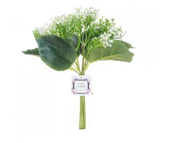 Fire artificiale de hortensie, PAMI, F1021-97, 29 cm Alb