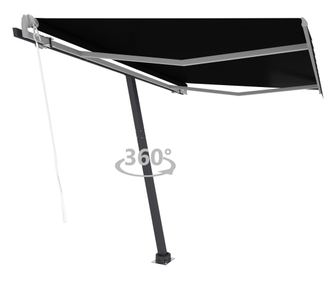 Prostostoječa avtomatska tenda 350x250 cm antracitna