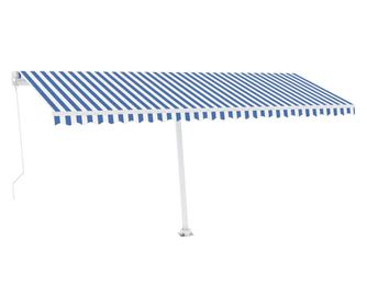 Samostojeća tenda na ručno uvlačenje 500 x 300 cm plavo-bijela