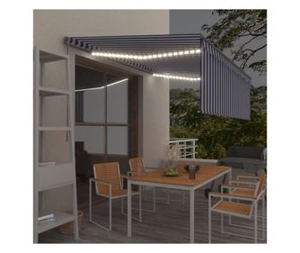 Manulisan behzhat ponyva, LED-del, kk-fehr, 4,5x3m