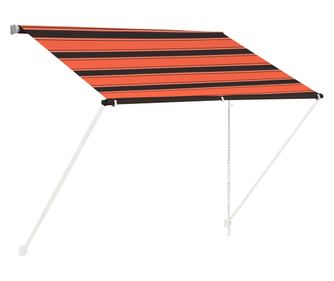 Zložljiva tenda 100x150 cm oranžna in rjava