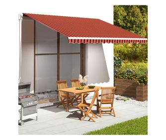 Tartalk ponyva, narancssrga s barna, 4,5x3,5 m