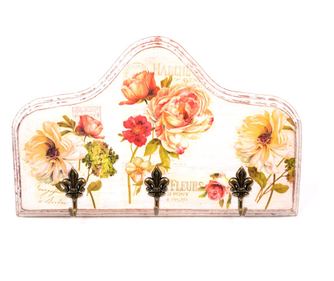 Cuier handmade decorativ,lemn, 32x19,5 cm