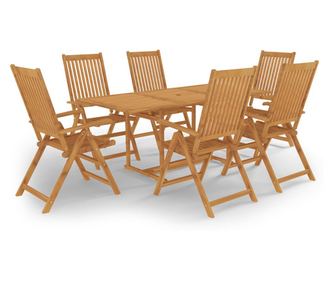 Set vrtne garniture, 7 komada, drvo tikovine