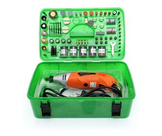 Mini freza electrica, 170W, 220V, 218 piese, Kraft&Dele KD10281