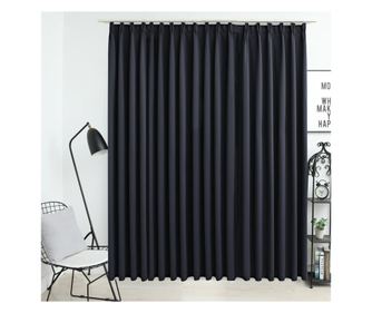 Zatemnitev, črna, 290 x 245 cm, z kljukicami