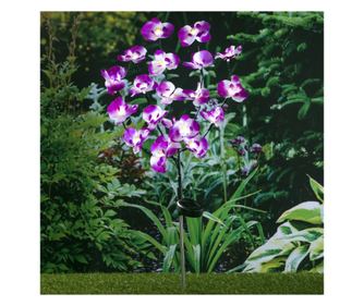 LED solarna vrtna svetilka orhideja 75 cm