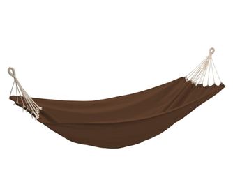 Hamac pliabil 2 persoane, maro, 360 x 150 cm
