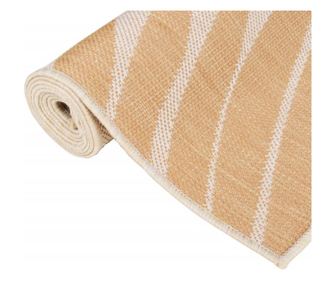 vidaXL Vanjski tepih, uzorak lišća, 140x200 cm, ravno tkanje