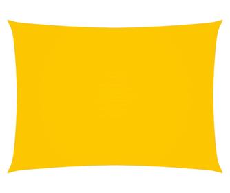 Sárga napvitorla ponyva 2,5x5 m téglalap alakú oxford szövet